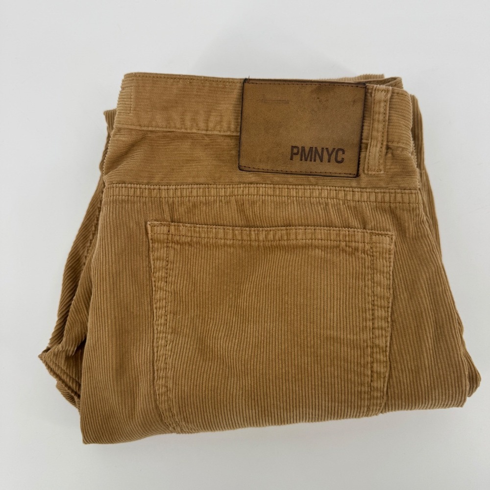 Peter Manning NYC Men Brown Corduroy Pants 33W 27L 100% Cotton Made in Portugal
